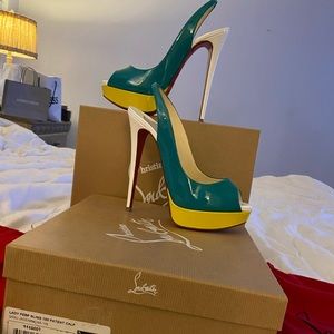 Lady Peep Sling heels, 39.5 fits like an 8